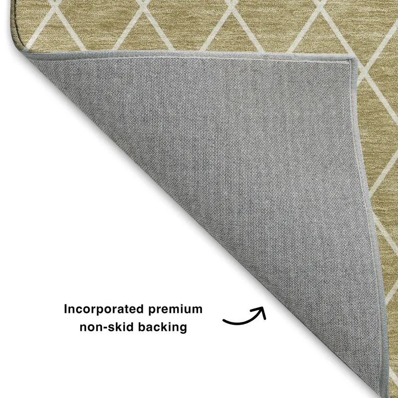 Luxury Washable Indoor/Outdoor The Reserve Walnut 5\' x 7\'6\" Rug