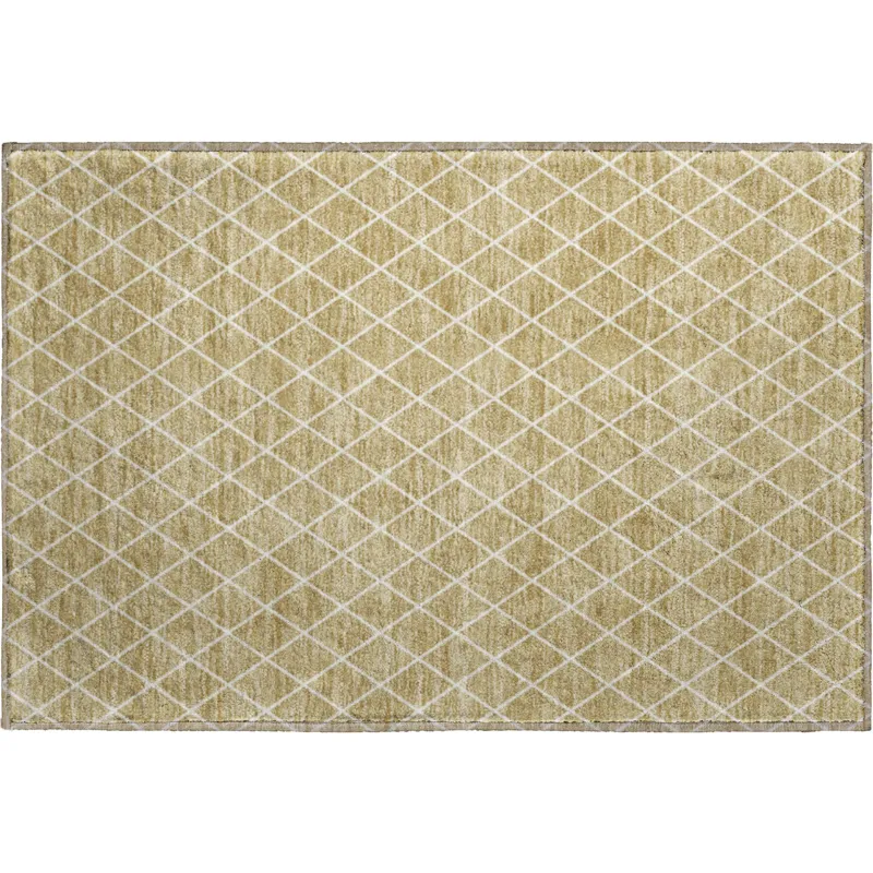 Luxury Washable Indoor/Outdoor The Reserve Walnut 1\'8\" x 2\'6\" Rug