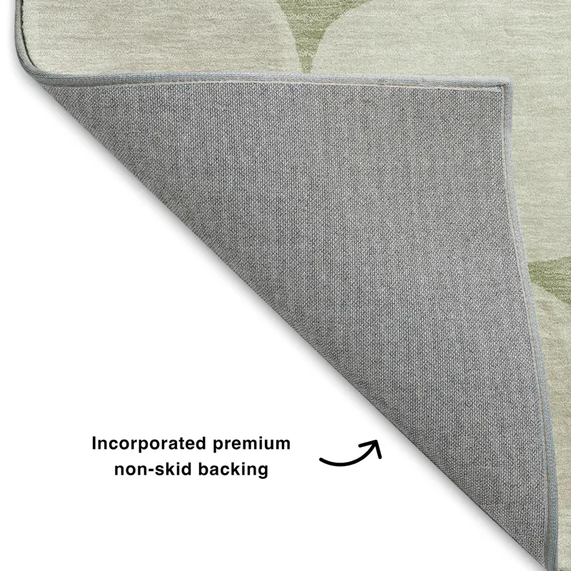 Luxury Washable Indoor/Outdoor The Reserve Aloe 5\' x 7\'6\" Rug