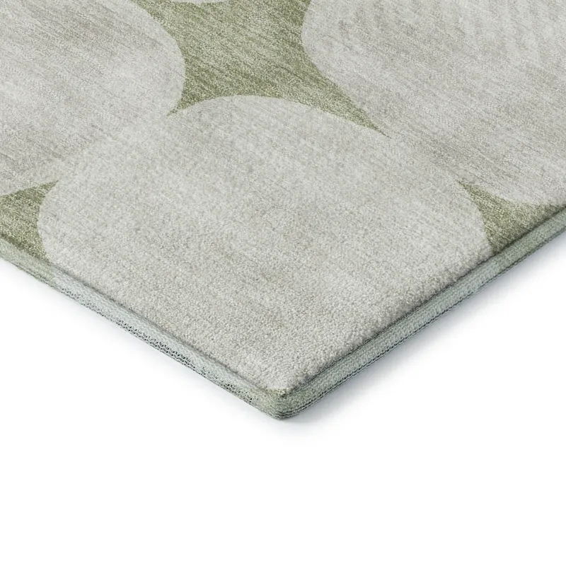 Luxury Washable Indoor/Outdoor The Reserve Aloe 5\' x 7\'6\" Rug