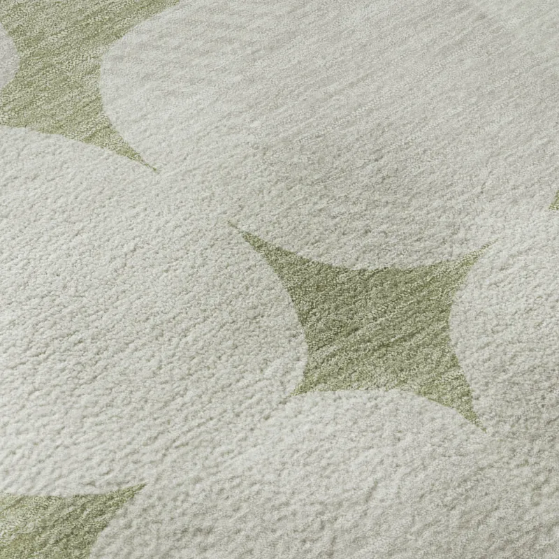 Luxury Washable Indoor/Outdoor The Reserve Aloe 5\' x 7\'6\" Rug