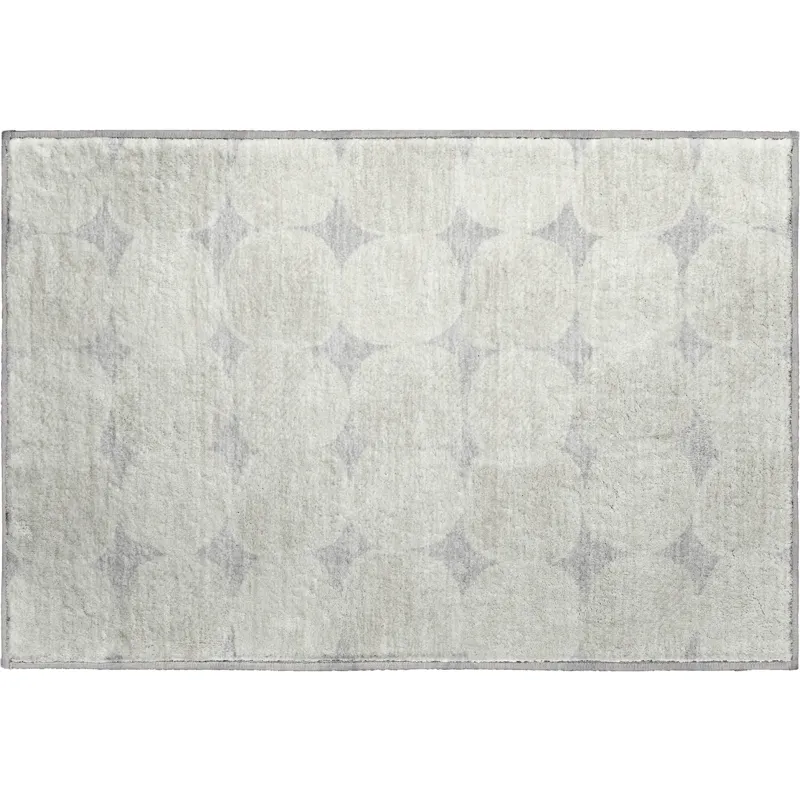 Luxury Washable Indoor/Outdoor The Reserve Gray 1\'8\" x 2\'6\" Rug