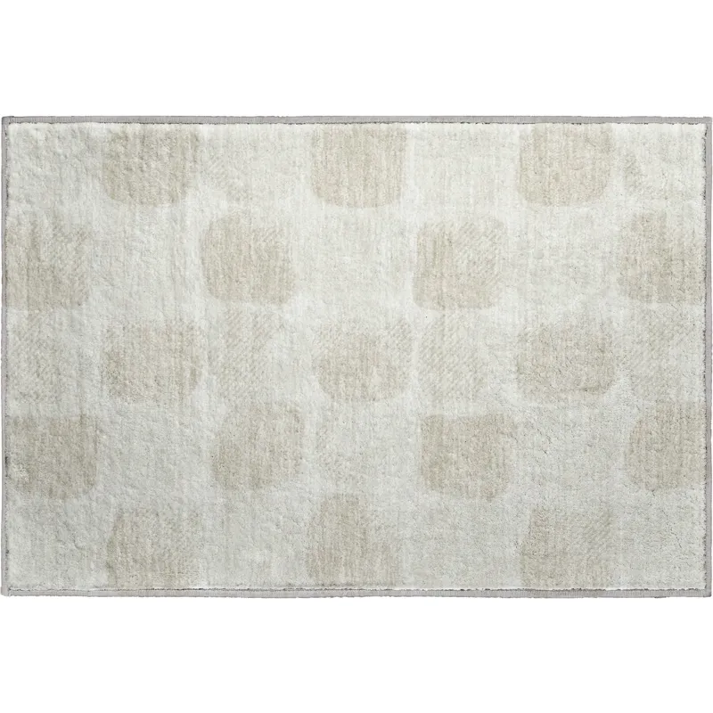 Luxury Washable Indoor/Outdoor The Reserve Ivory 1\'8\" x 2\'6\" Rug