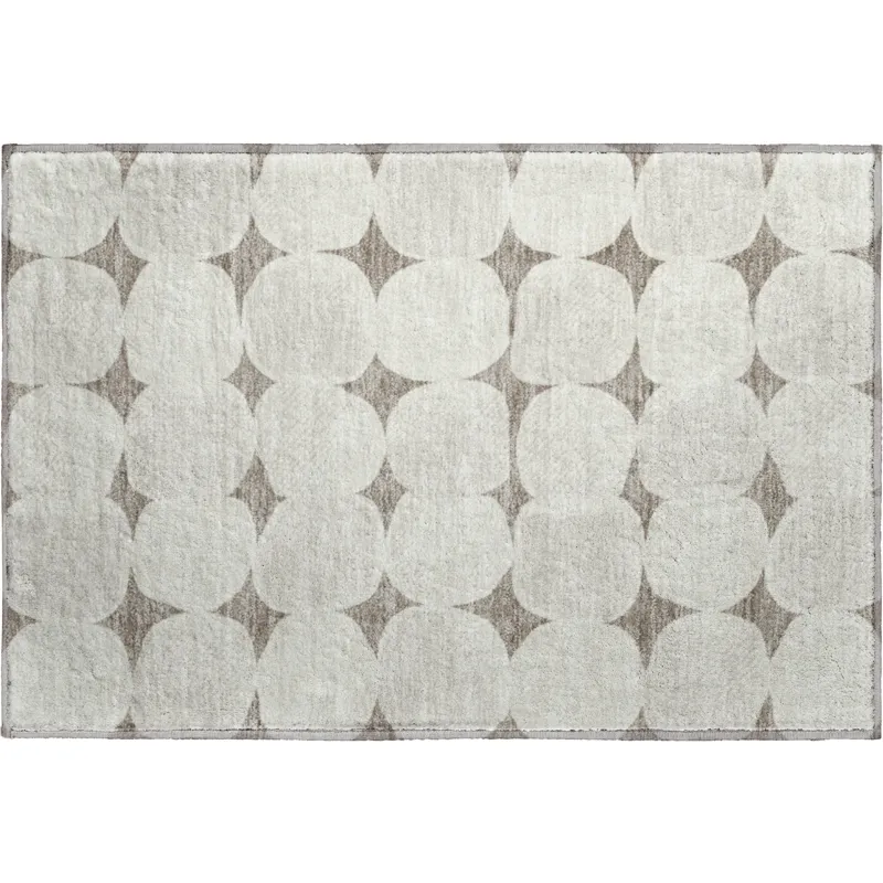 Luxury Washable Indoor/Outdoor The Reserve Taupe 1\'8\" x 2\'6\" Rug