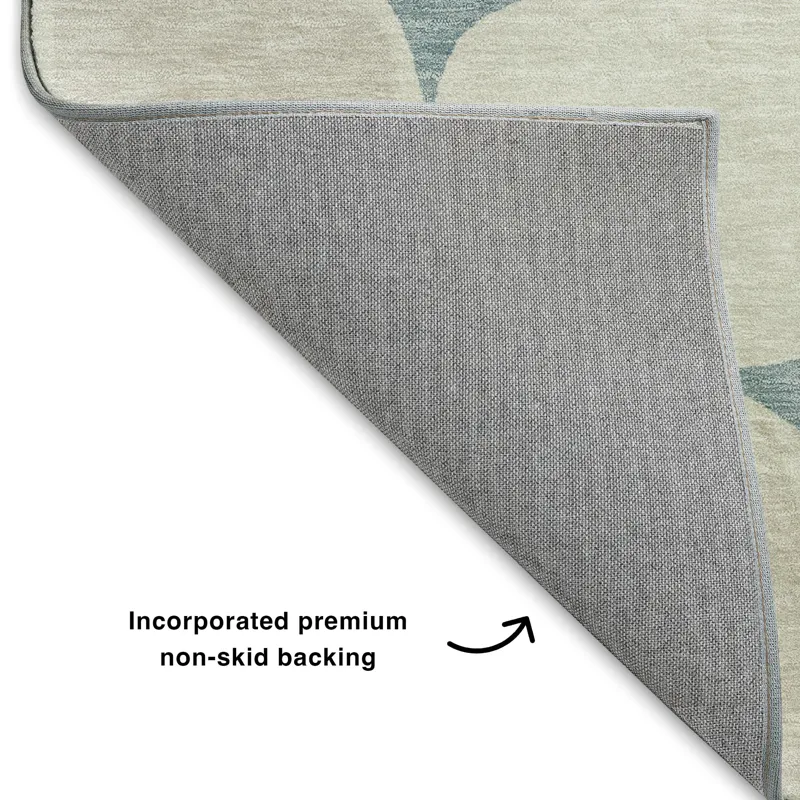 Luxury Washable Indoor/Outdoor The Reserve Teal 3\' x 5\' Rug