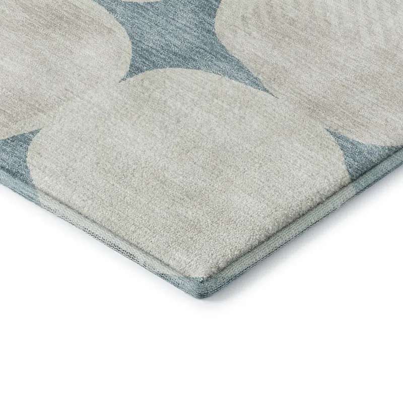 Luxury Washable Indoor/Outdoor The Reserve Teal 3\' x 5\' Rug