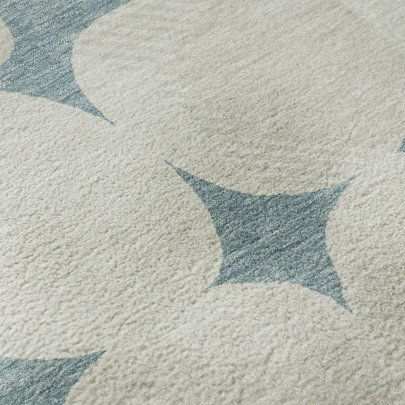 Luxury Washable Indoor/Outdoor The Reserve Teal 3\' x 5\' Rug