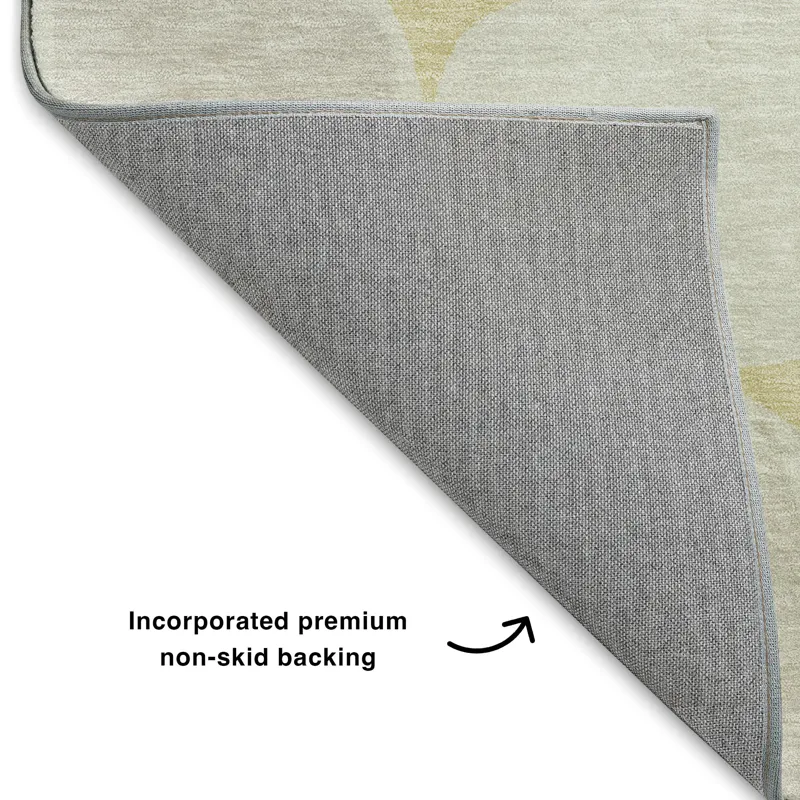 Luxury Washable Indoor/Outdoor The Reserve Wheat 5\' x 7\'6\" Rug