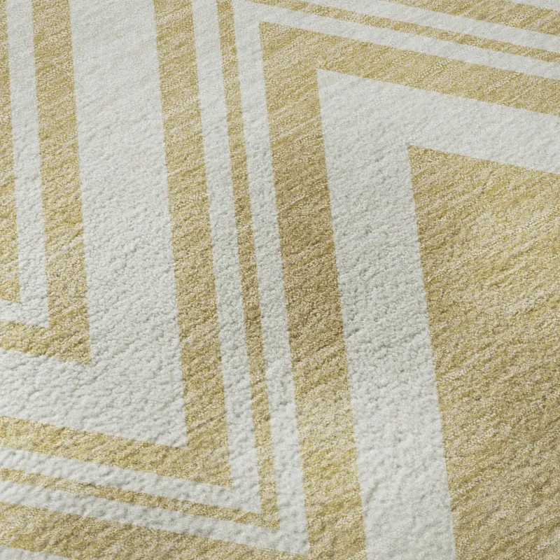 Luxury Washable Indoor/Outdoor The Reserve Honey 10\' x 14\' Rug