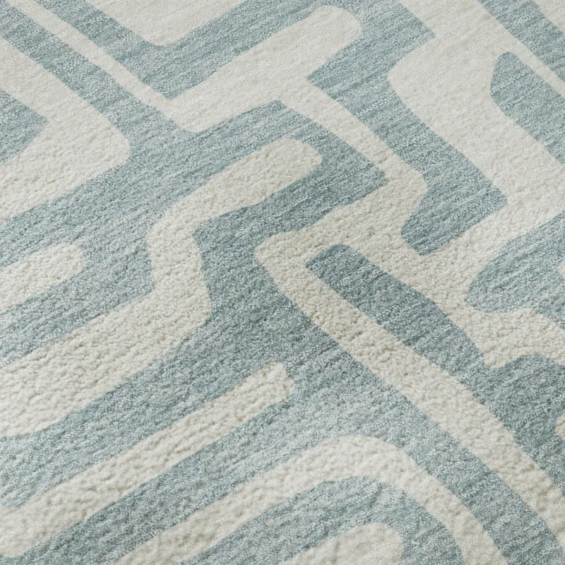 Luxury Washable Indoor/Outdoor The Reserve Denim 8\' x 10\' Rug