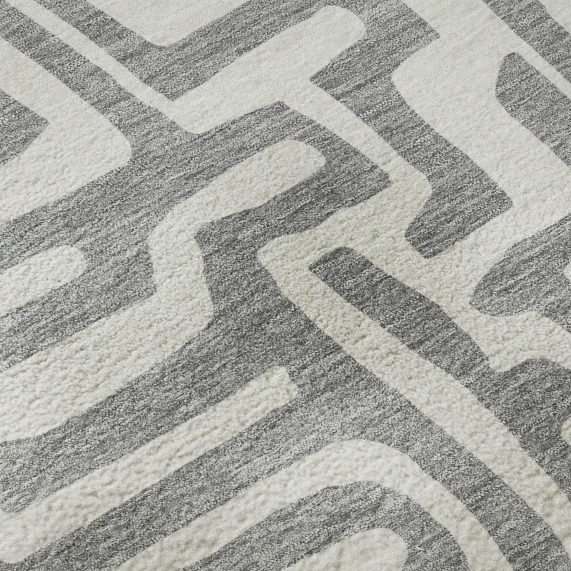 Luxury Washable Indoor/Outdoor The Reserve Gray 3\' x 5\' Rug