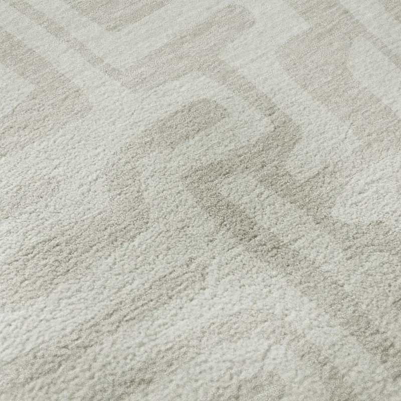 Luxury Washable Indoor/Outdoor The Reserve Ivory 2\'3\" x 7\'6\" Runner Rug