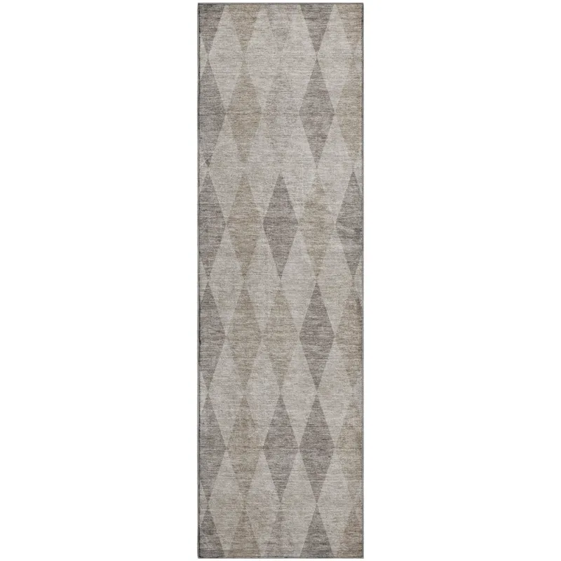 Luxury Washable Indoor/Outdoor The Reserve Beige 2\'3\" x 7\'6\" Runner Rug