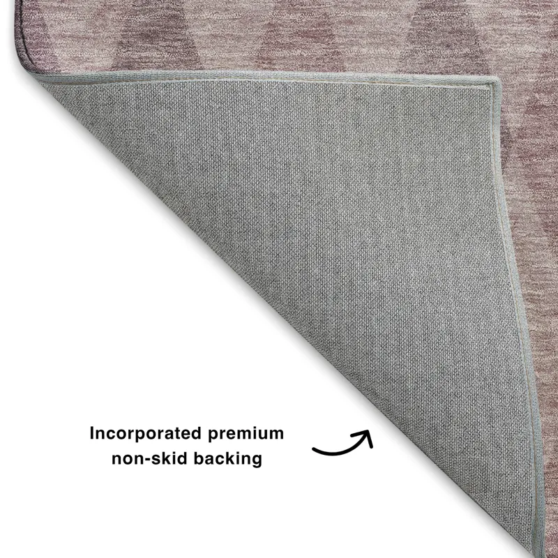 Luxury Washable Indoor/Outdoor The Reserve Blush 8\' x 10\' Rug