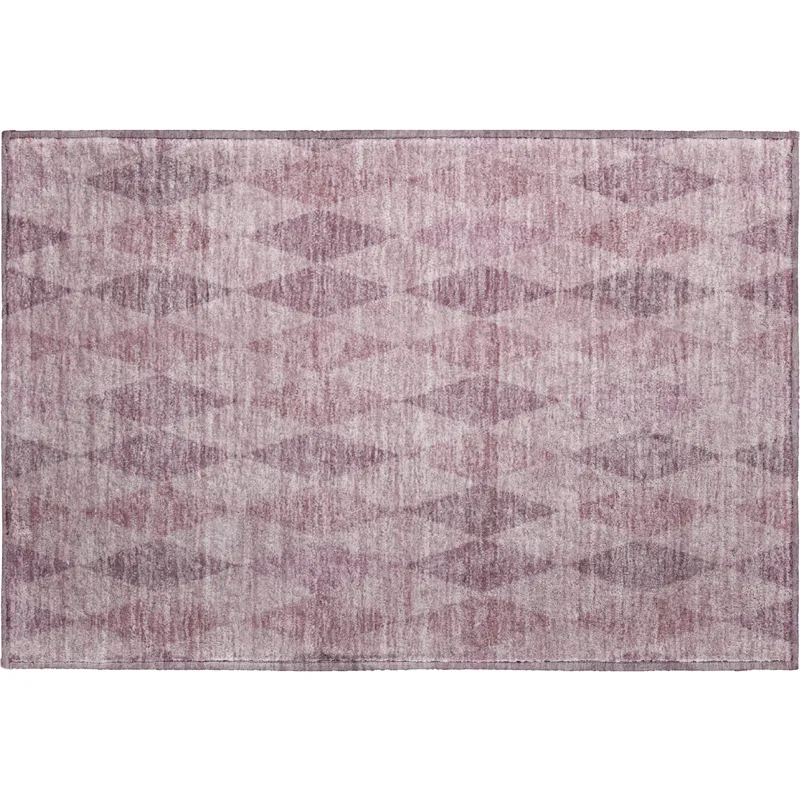 Luxury Washable Indoor/Outdoor The Reserve Blush 1\'8\" x 2\'6\" Rug