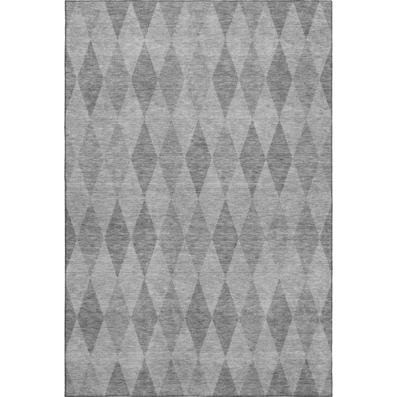 Luxury Washable Indoor/Outdoor The Reserve Gray 2\'6\" x 3\'10\" Rug