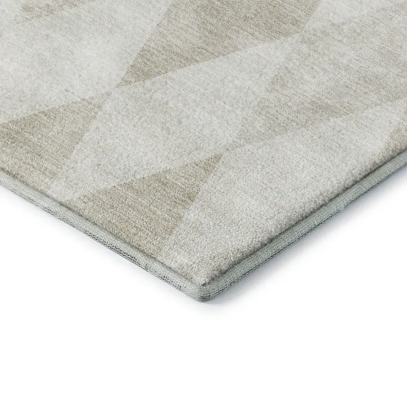 Luxury Washable Indoor/Outdoor The Reserve Ivory 3\' x 5\' Rug