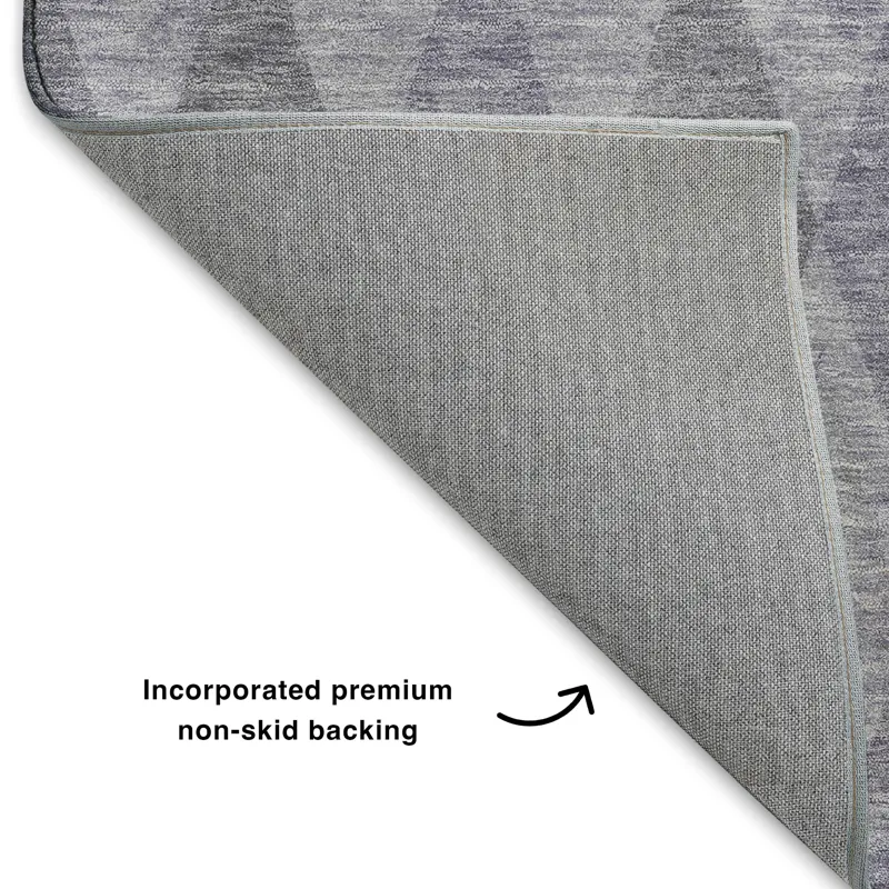 Luxury Washable Indoor/Outdoor The Reserve Lavender 2\'3\" x 7\'6\" Runner Rug