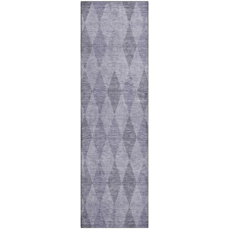 Luxury Washable Indoor/Outdoor The Reserve Lavender 2\'3\" x 7\'6\" Runner Rug