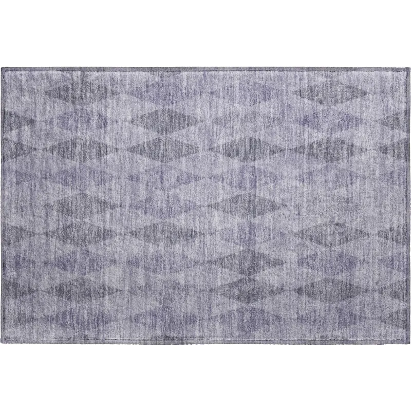 Luxury Washable Indoor/Outdoor The Reserve Lavender 1\'8\" x 2\'6\" Rug