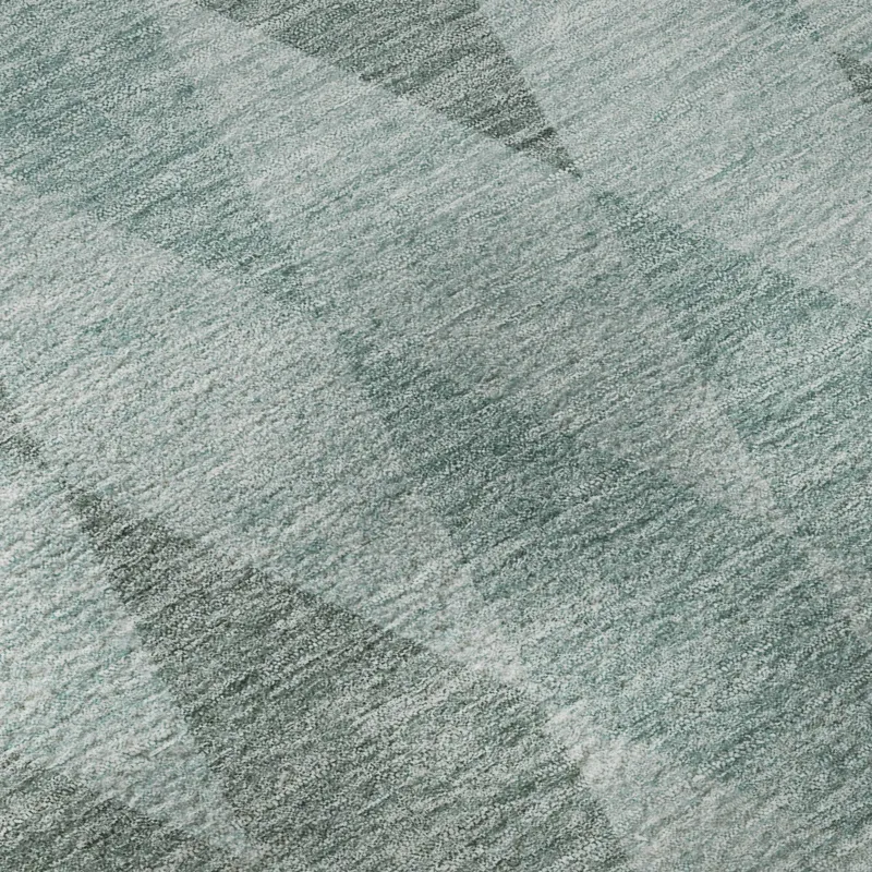 Luxury Washable Indoor/Outdoor The Reserve Teal 1\'8\" x 2\'6\" Rug
