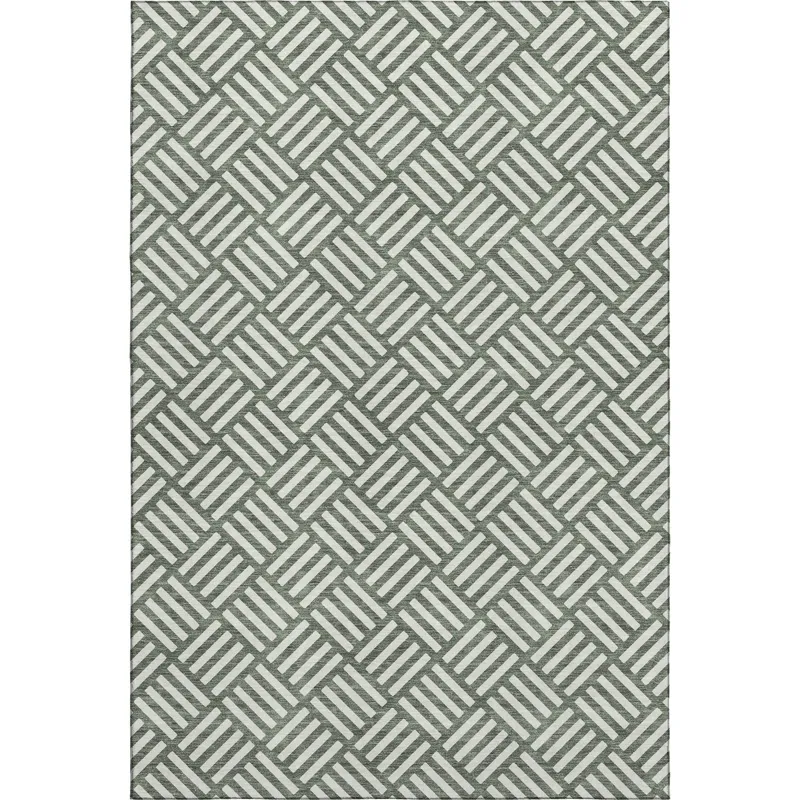 Luxury Washable Indoor/Outdoor The Reserve Basil 8\' x 10\' Rug