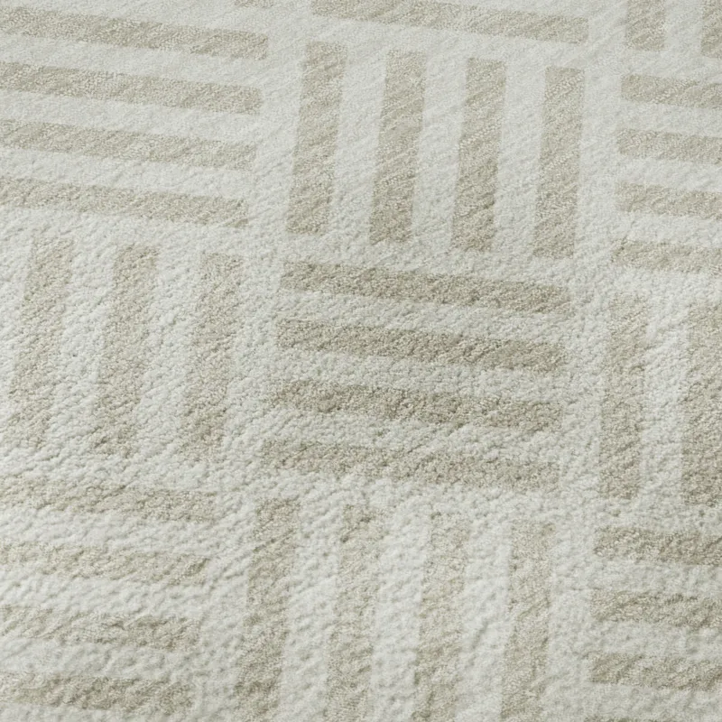 Luxury Washable Indoor/Outdoor The Reserve Ivory 9\' x 12\' Rug