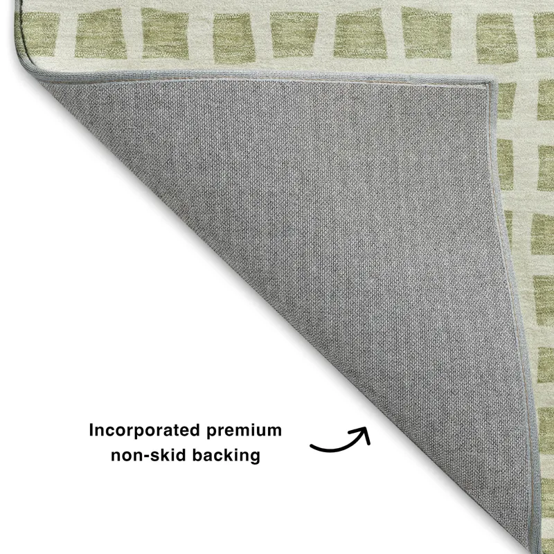 Luxury Washable Indoor/Outdoor The Reserve Aloe 2\'3\" x 7\'6\" Runner Rug
