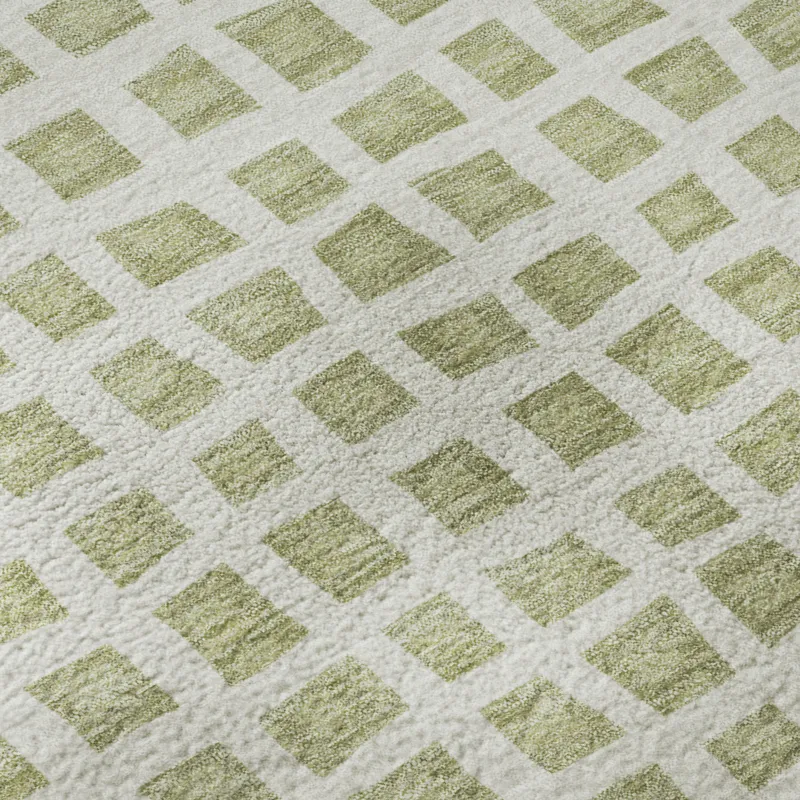 Luxury Washable Indoor/Outdoor The Reserve Aloe 2\'3\" x 7\'6\" Runner Rug