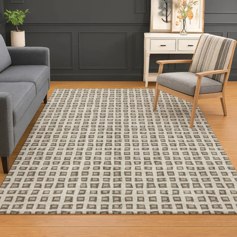 Luxury Washable Indoor/Outdoor The Reserve Brown 9\' x 12\' Rug