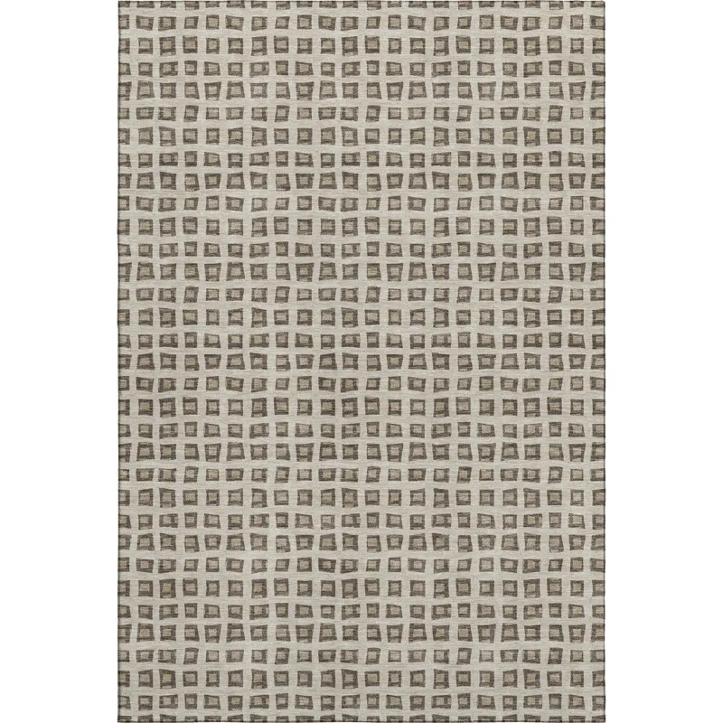 Luxury Washable Indoor/Outdoor The Reserve Brown 9\' x 12\' Rug
