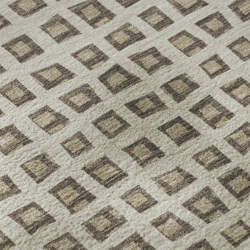 Luxury Washable Indoor/Outdoor The Reserve Brown 9\' x 12\' Rug