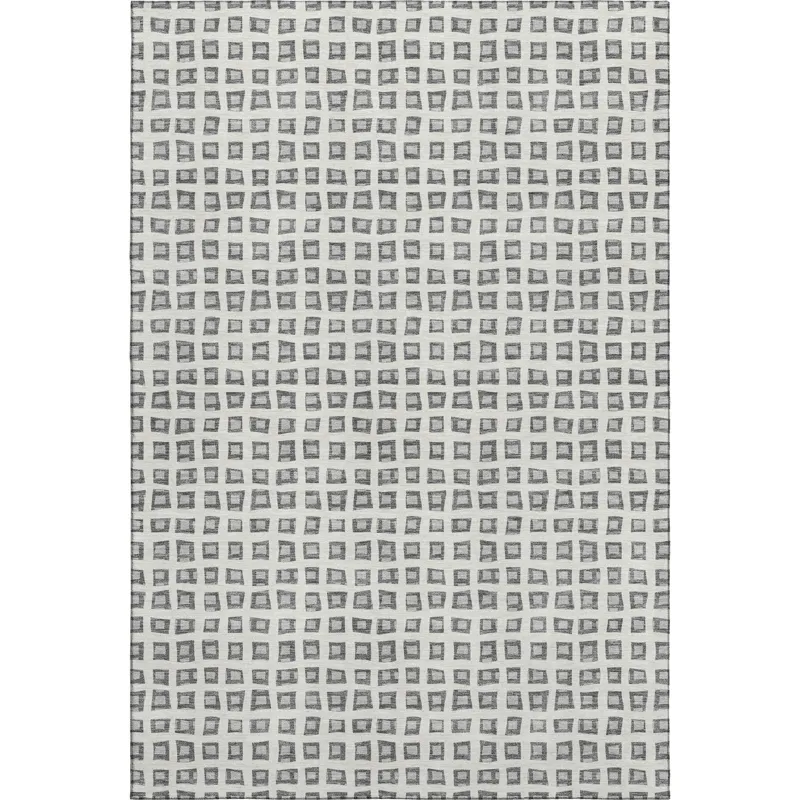 Luxury Washable Indoor/Outdoor The Reserve Gray 3\' x 5\' Rug