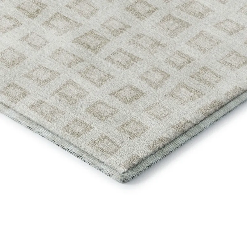 Luxury Washable Indoor/Outdoor The Reserve Ivory 9\' x 12\' Rug