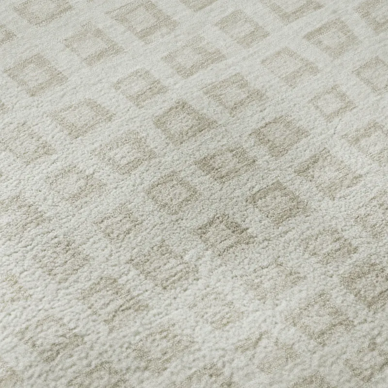 Luxury Washable Indoor/Outdoor The Reserve Ivory 9\' x 12\' Rug