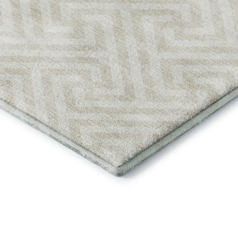 Luxury Washable Indoor/Outdoor The Reserve Beige 9\' x 12\' Rug
