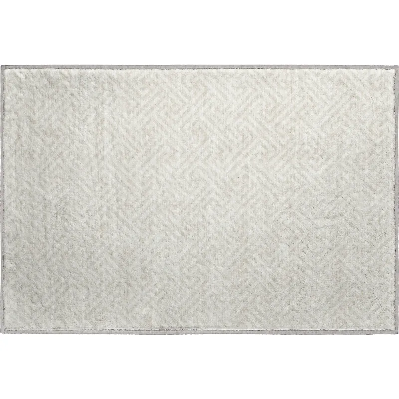 Luxury Washable Indoor/Outdoor The Reserve Beige 1\'8\" x 2\'6\" Rug