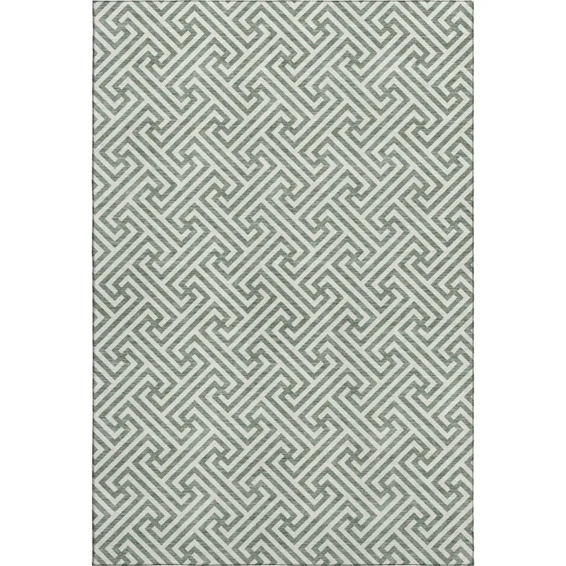 Luxury Washable Indoor/Outdoor The Reserve Sage 10\' x 14\' Rug