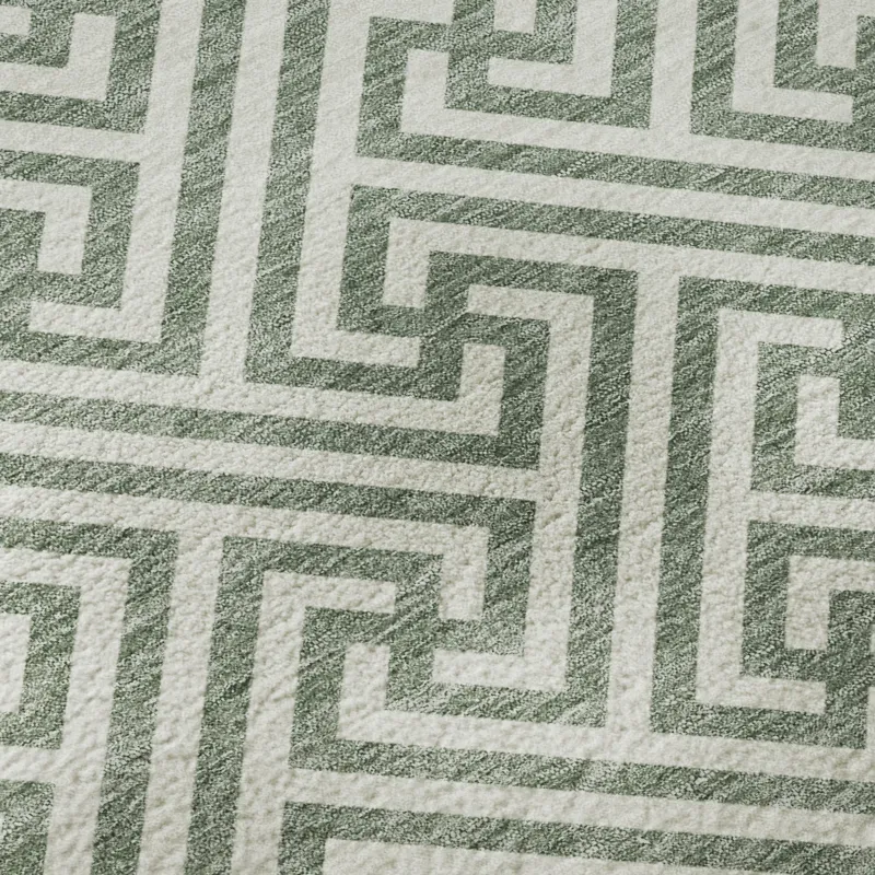 Luxury Washable Indoor/Outdoor The Reserve Sage 2\'3\" x 7\'6\" Runner Rug