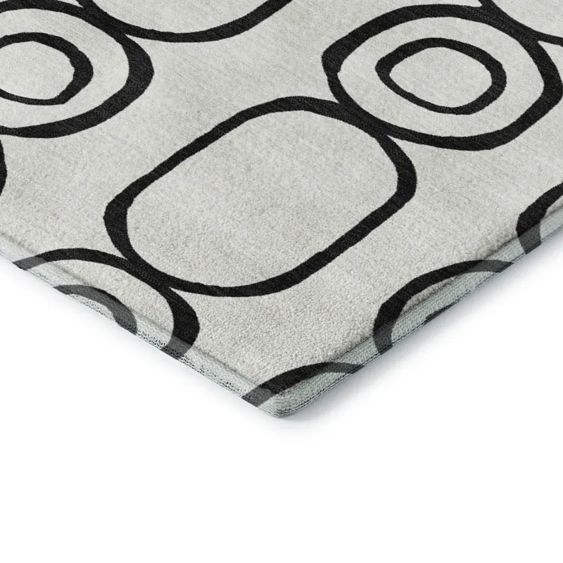 Luxury Washable Indoor/Outdoor The Reserve Ivory 10\' x 14\' Rug