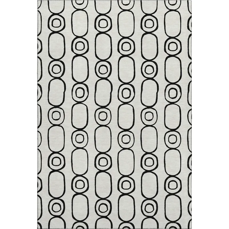 Luxury Washable Indoor/Outdoor The Reserve Ivory 10\' x 14\' Rug