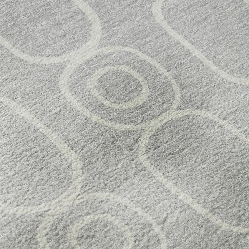 Luxury Washable Indoor/Outdoor The Reserve Silver 1\'8\" x 2\'6\" Rug