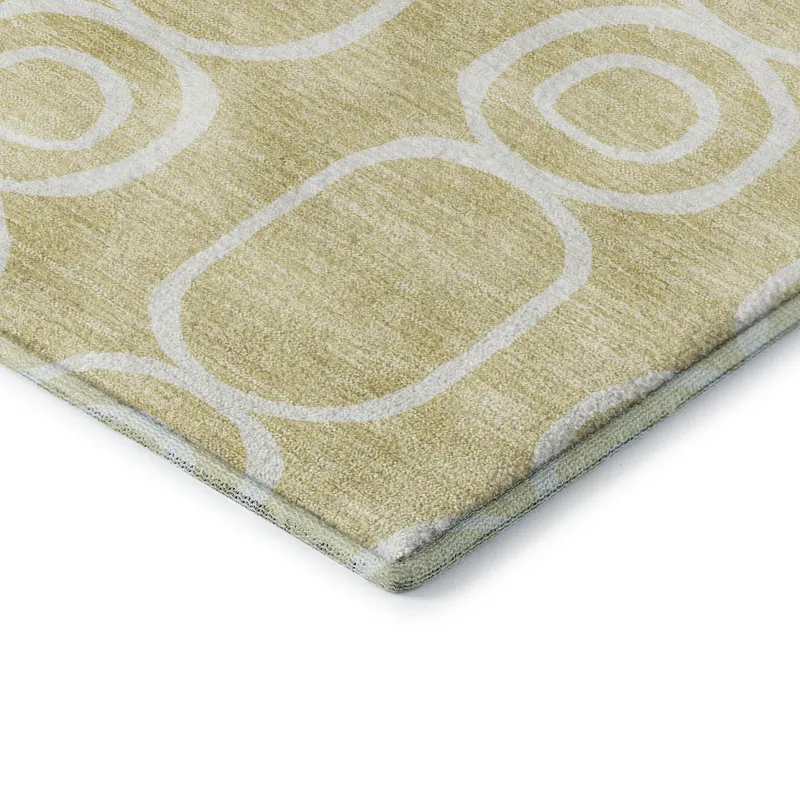 Luxury Washable Indoor/Outdoor The Reserve Wheat 10\' x 14\' Rug