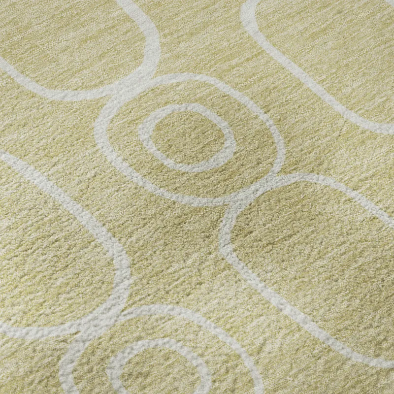 Luxury Washable Indoor/Outdoor The Reserve Wheat 10\' x 14\' Rug