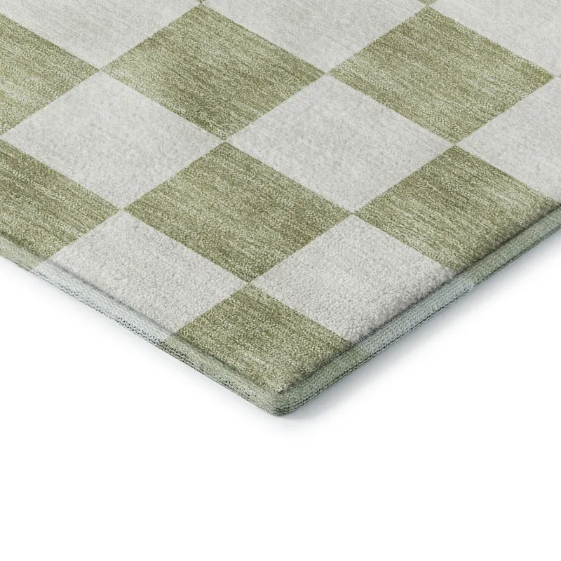 Luxury Washable Indoor/Outdoor The Reserve Aloe 2\'3\" x 7\'6\" Runner Rug