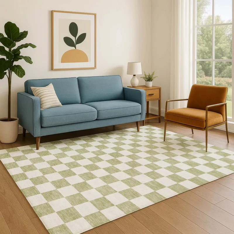 Luxury Washable Indoor/Outdoor The Reserve Aloe 10\' x 14\' Rug