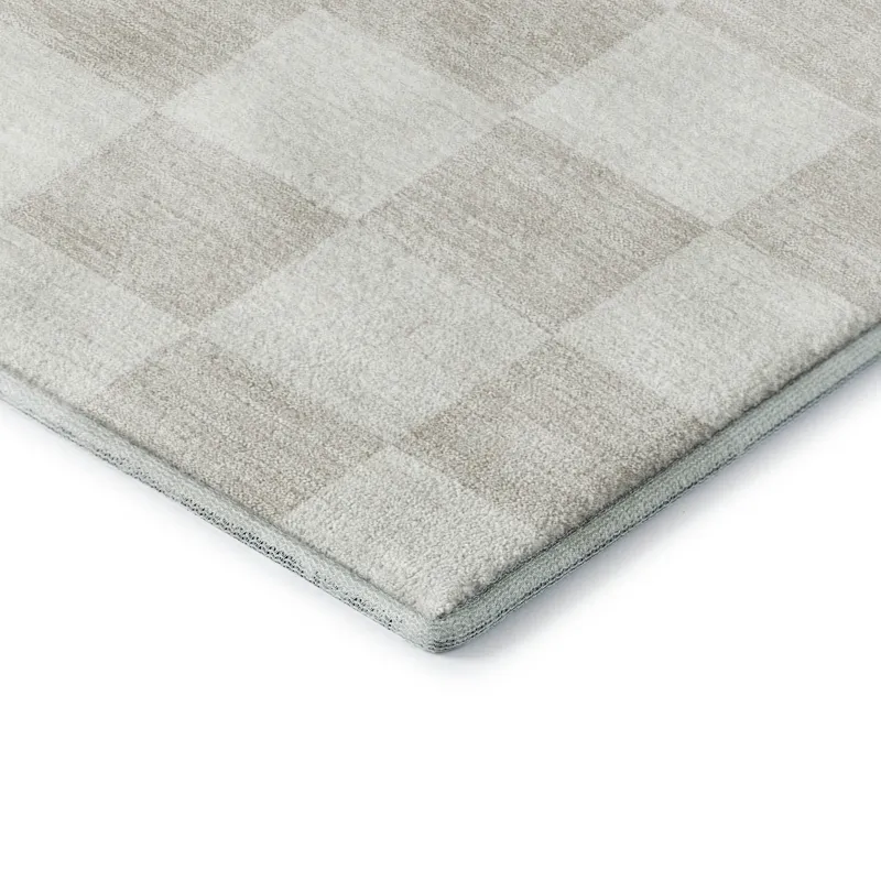 Luxury Washable Indoor/Outdoor The Reserve Linen 8\' x 8\' Round Rug