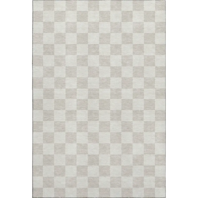 Luxury Washable Indoor/Outdoor The Reserve Linen 5\' x 7\'6\" Rug
