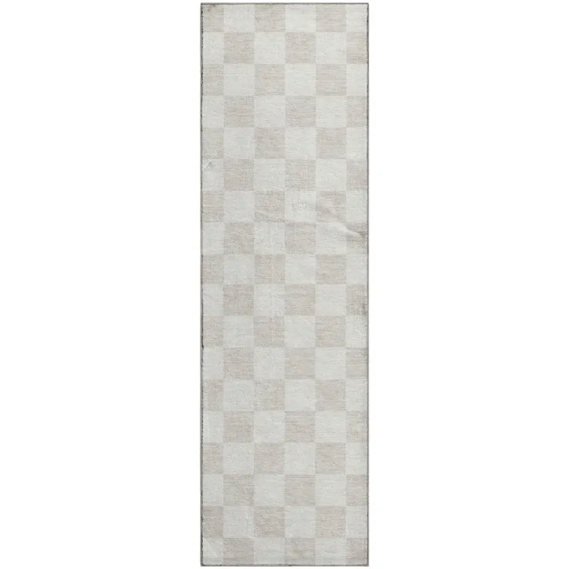 Luxury Washable Indoor/Outdoor The Reserve Linen 2\'3\" x 7\'6\" Runner Rug