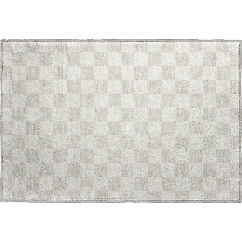 Luxury Washable Indoor/Outdoor The Reserve Linen 1\'8\" x 2\'6\" Rug